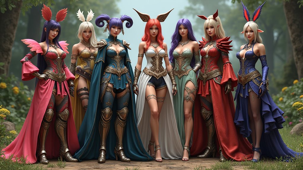 FFXIV Thematic Glamour Sets by Race